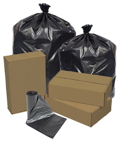Eco-Strong Can Liner Black Extra Heavy Perforated 24X32, 25 Count, 20 Per Case