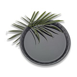 Tray Round Conserve Black 16 Inch 1-25 Each