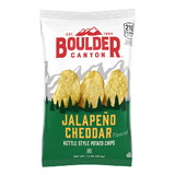 Boulder Canyon Jalapeno Cheddar Kettle Cooked Potato Chips 1.5 Ounces - 55 Per Case
