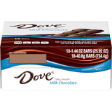 Dove Milk Chocolate Singles, 1.44 Ounces, 18 per box, 12 per case