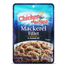 Chicken Of The Sea Mackerel Soy Oil Pouch, 3.53 Ounces, 24 per case