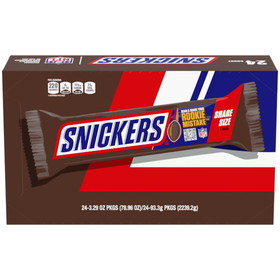 Snickers King Size Chocolate Candy Bar, 3.29 Ounces, 6 per case