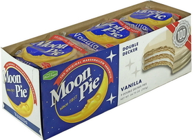 Moonpie Vanilla Double Decker Marshmallow Sandwich 2.75 Ounce Pack - 9 Per Box - 9 Per Case