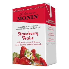 Monin Strawberry Smoothie, 46 Fluid Ounces, 6 per case