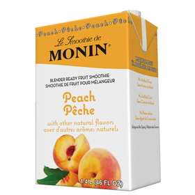 Monin Peach Smoothie, 46 Fluid Ounces, 6 per case