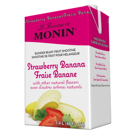 Monin Strawberry Banana Smoothie, 46 Fluid Ounces, 6 per case