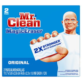 Mr. Clean 2X Strong With Durafoam Original Magic Eraser, 2 Count, 12 per case