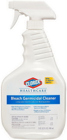 Clorox Healthcare Cleaner Disinfectant With Bleach Spray, 32 Fluid Ounces, 6 per case