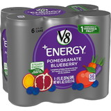 V8 Energy Pomegranate Blueberry 8 Ounces Per Bottle - 6 Per Pack - 4 Per Case