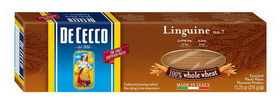 De Cecco No. 7 100% Whole Wheat Linguine, 0.83 Pounds, 12 per case