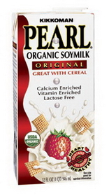 Kikkoman Pearl Organic Creamy Original Soymilk 32 Ounces Per Pack - 12 Per Case