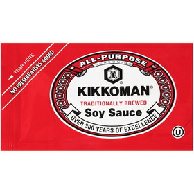 Kikkoman Preservative-Free, Soy Sauce Packets, 6 Milileter, 200 per case