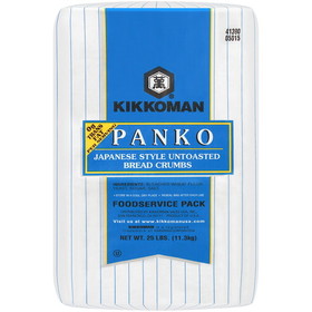 Kikkoman Panko Untoasted Bread Crumbs 25 Pounds - 1 Per Case