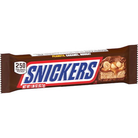 Snickers Snicker Candy Bar Single 6 Pack, 1.86 Ounces, 24 per case