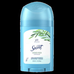 Secret Wide Solid Shower Fresh 2.7 Ounce Deodorant 2 Per Pack - 6 Packs Per Case