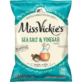 Miss Vickie's Chips Kettle Cooked Sea Salt Vinegar, 1.375 Ounce, 64 per case