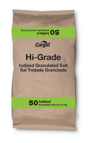 Cargill Salt Hi-Grade Iodized, 50 Pounds, 1 per case