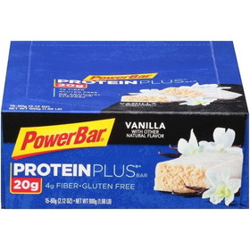 Powerbar Protein Plus Gluten Free Vanilla Protein Bars, 0.13 Pounds, 8 per case