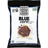Food Should Taste Good Blue Corn Hexagon Tortilla Chips 1.5 Ounce Bag - 24 Per Case