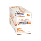 Zipgards 2.7 Mil Low Density Clear Resealable Gallon Size Dispenser Pack Freezer Bag, 200 Each, 1 per case