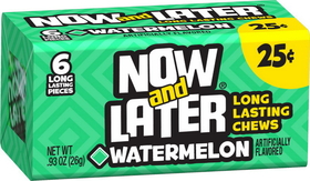 Now &amp; Later Watermelon Chews, 0.93 Ounce, 24 per box, 12 per case