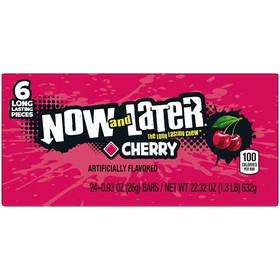 Now &amp; Later Cherry Chews, 0.93 Ounce, 12 per case