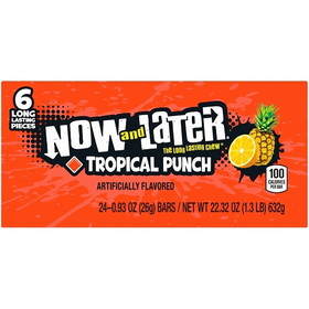 Now &amp; Later Tropical Punch Chews, 0.93 Ounce, 12 per case