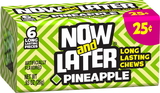 Now & Later Pineapple Chews, 0.93 Ounce, 12 per case