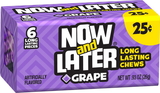 Now & Later Grape Chews, 0.93 Ounces, 12 per case