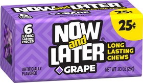 Now &amp; Later Grape Chews, 0.93 Ounces, 12 per case