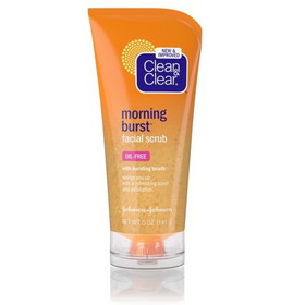 Clean &amp; Clear Morning Burst Orange Oil Free Facial Scrub, 5 Ounces, 8 per case