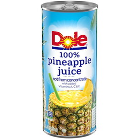 Dole Club Pack Pineapple Juice, 8.4 Ounces, 24 per case