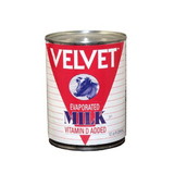Velvet Evaporated Milk, 12 Fluid Ounces, 24 per case