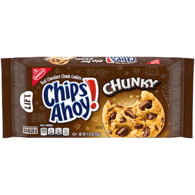 Nabisco Chips Ahoy Chunky Chocolate Chip Cookies 11.75 Ounce Package - 12 Per Case