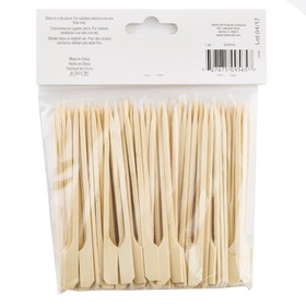 Tablecraft 4.5 Inch Bamboo Paddle Pick, 100 Count, 1 per case