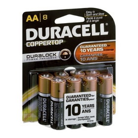 Duracell Ultra Duracell Alkaline All Aluminum, 8 Piece, 6 per case