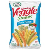 Hain Gourmet Garden Vegetable Straws Zesty Ranch, 4.25 Ounces, 12 per case