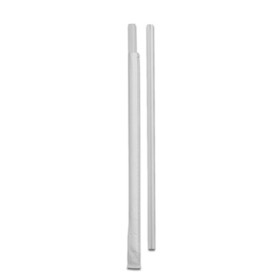D &amp; W Fine Pack 7.75 Inch Jumbo Individually Wrapped Translucent Straw, 500 Each, 10 per case