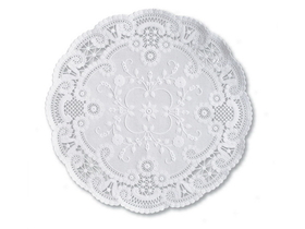 Brooklace Doily Paper W12" Round, 1000 Each, 1 per case