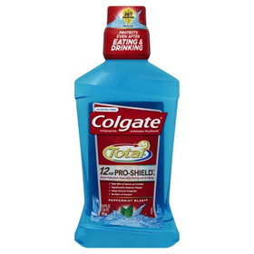Colgate Total 12 Hour Pro-Shield Peppermint Blast Mouthwash, 16.9 Fluid Ounces, 6 per case