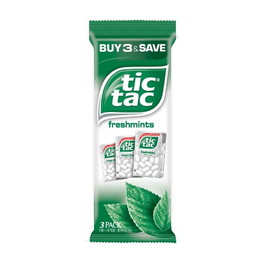 Tic Tac Candy Freshmint 3 Pack, 3 Ounces, 2 per case