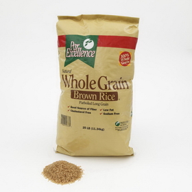 Producers Rice Mill Inc. Par Excellence Whole Grain Parboiled Brown Rice 25 Pound Bag - 1 Per Case