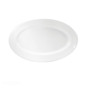Buffalo Cream White Platter Rolled Edge 13 5/8 12-1 Each