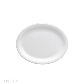 Buffalo Bright White Narrow Rim Platter 9 3/4 Inches 12-1 Each