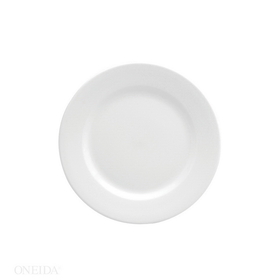 Oneida 10.5 Inch Buffalo Bright White Rolled Edge Plate 12 Per Pack -1 Per Case