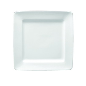 Oneida 10.25 Inch Buffalo Bright White Square Plate, 12 Each, 1 per case