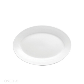 Buffalo Bright White Rolled Edge Platter 9 5/8 12-1 Each