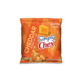 Chex Mix Simply Chex Cheddar Snack Mix, 0.92 Ounces, 60 per case