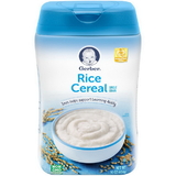 Gerber Rice Single Grain Cereal 16 Ounces - 3 Per Pack - 2 Packs Per Case