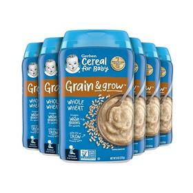 Gerber Whole Wheat Cereal 8 Ounces - 3 Per Pack - 2 Packs Per Case